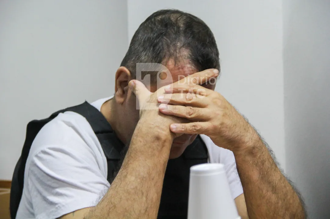 Emerenciano Sena en la primera audiencia preliminar   