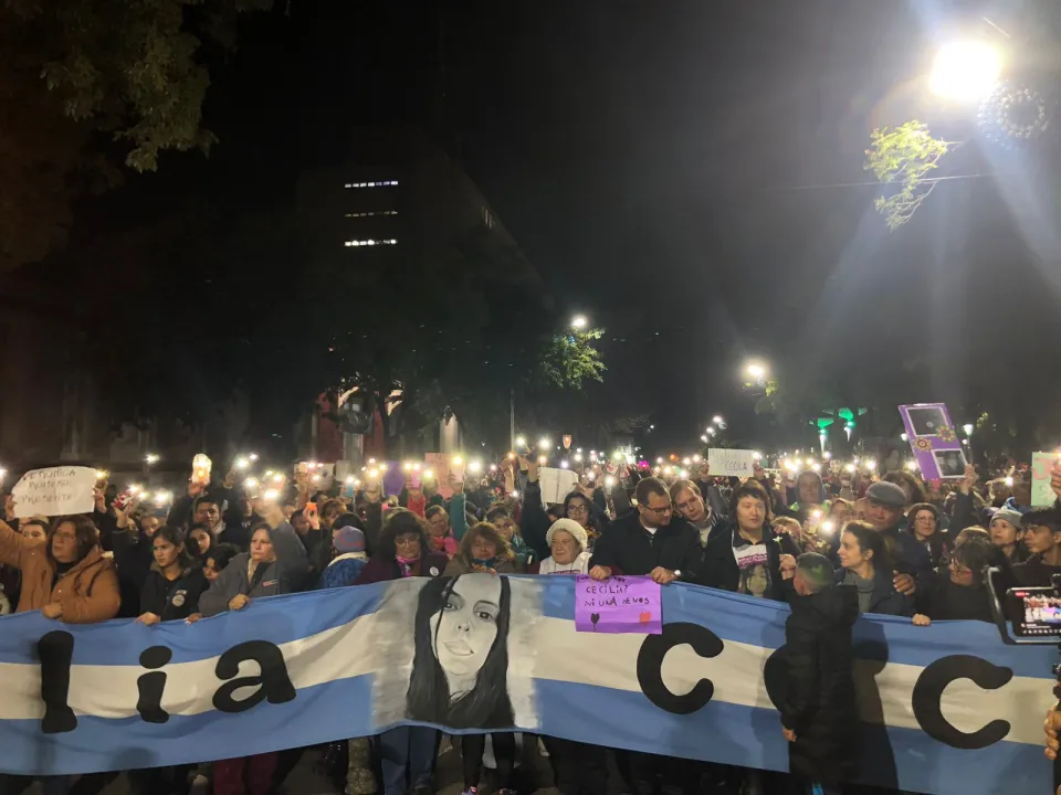 Marchas por en pedido de justica por Cecilia 