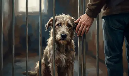 perro maltrato animal ilustrativa
