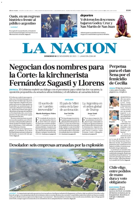 la nacion perfil tapa del diario sobre el caso cecilia