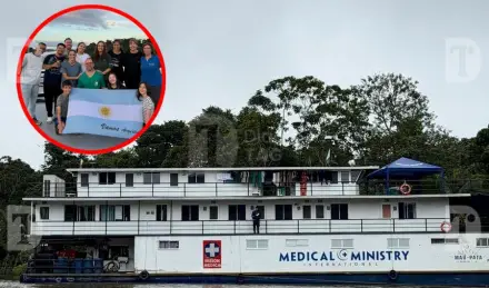 Profesionales chaqueños, un barco hospital y una travesía por la Amazonía colombiana 2